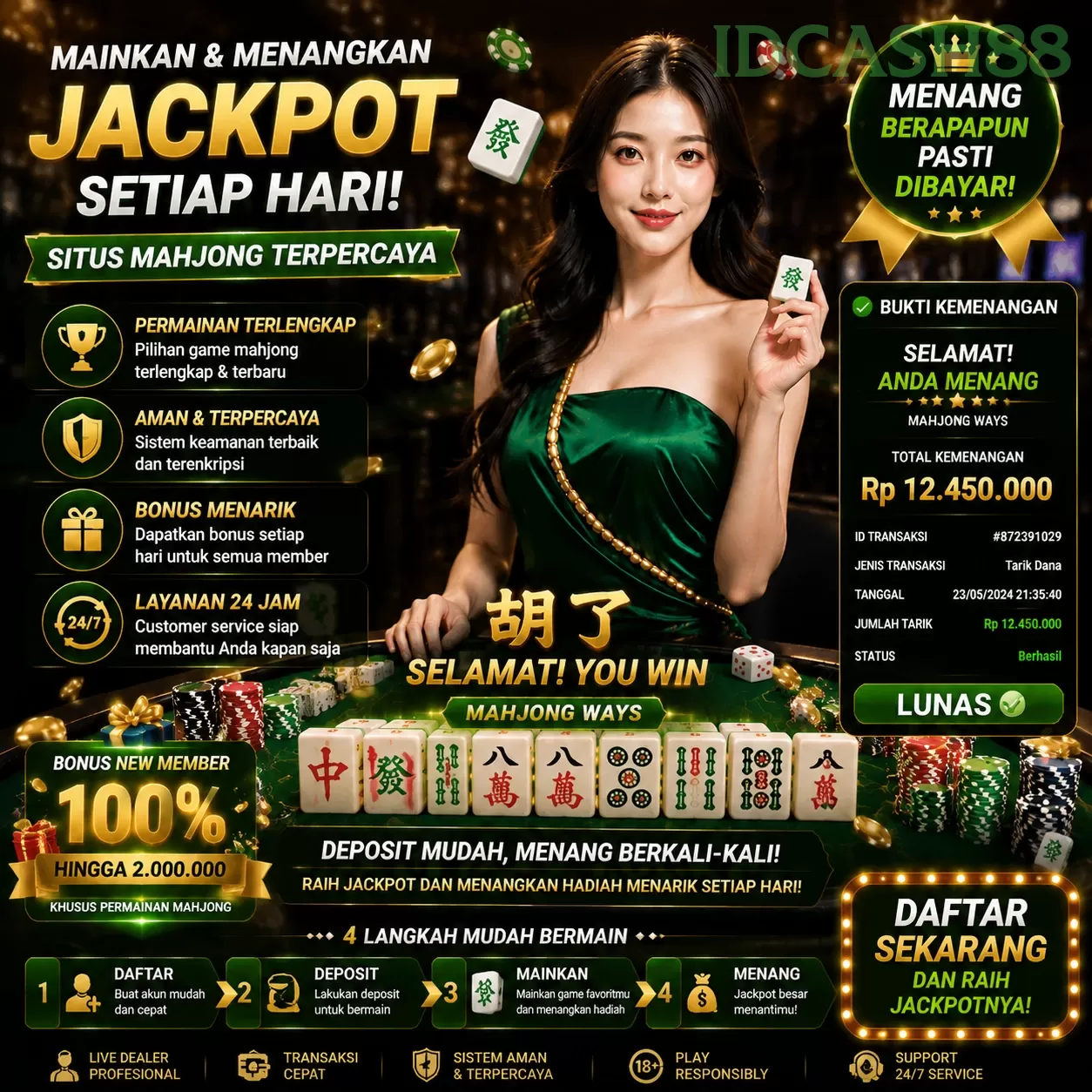 Keamanan Transaksi di idcash88 yang Perlu Diketahui